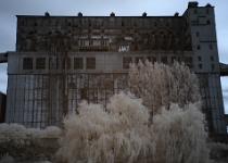 Montreal, Lachine Canal, Silophone, IR 046 edit  Elevator B, Silo No. 5 : Montreal, Lachine Canal, Silophone, IR, Infrared, Montreal, Lachine Canal, Silo #5, IR, Montreal